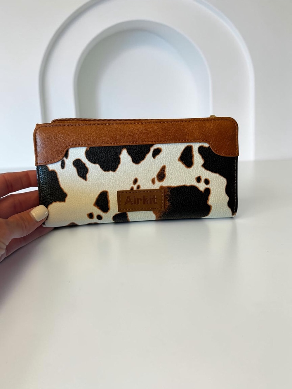 Boho Cowhide Pattern Coastal Cowgirl Wallet Western Chic NWOT